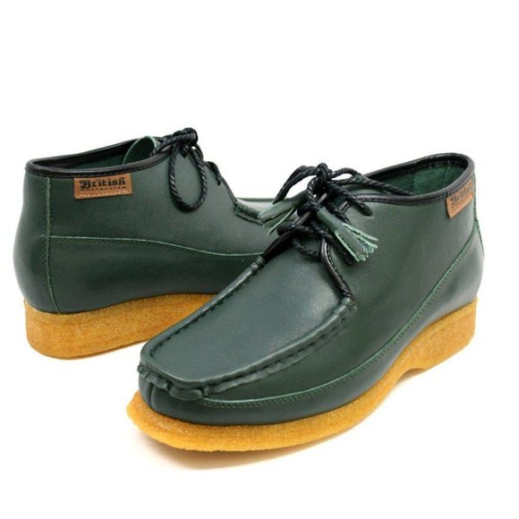 British Walkers Men's Knicks Leather Green